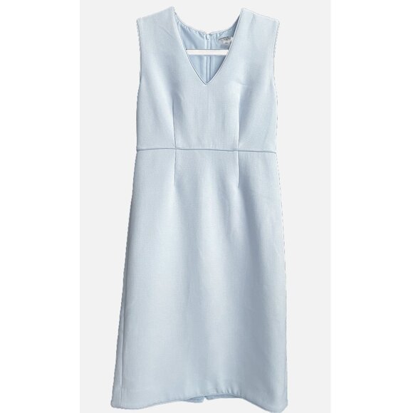 Ann Taylor Piped Doubleweave  Sheath Dress in Faded Iris, Size Petite 0 - Picture 1 of 11